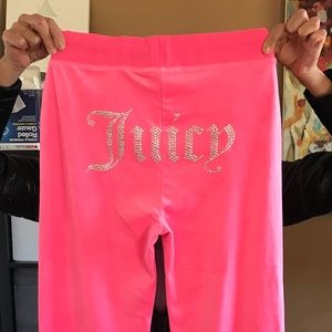 Juicy Couture Diamanté Velour Joggers